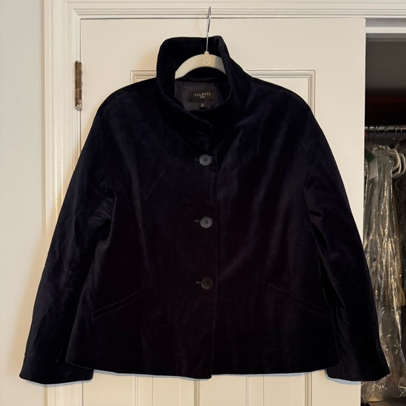 Talbots Jackets & Blazers - Talbots Navy Velvet Women's Blazer